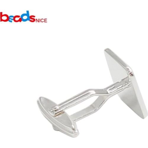 Beadsnice ID39292 Sterling Silver Suit Shirt Cufflinks for Men Classic Simple Style Wholesale Vogue Jewelry Finding Wedding Gift