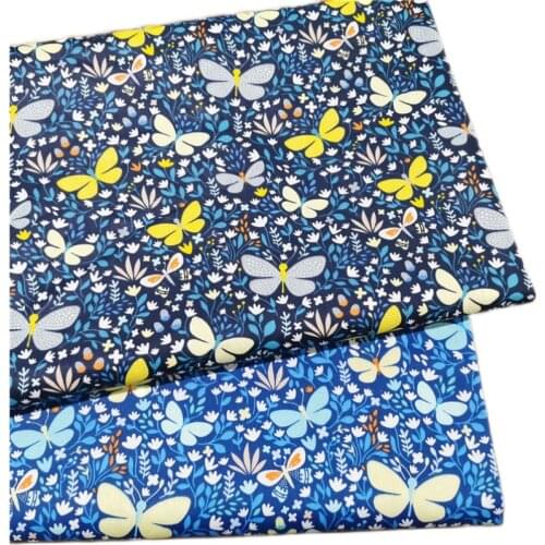 New Butterfly Cat Cartoon Cotton Fabric Diy Sewing Cloth For Patchwork Quilting Baby Cribs Cushions Dress Sewing Tissus Tilda