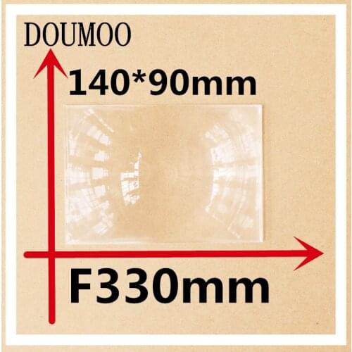 Rectangle 140*90 MM Fresnel Lens focal length 330 mm Lens support dropshipping DIY projector hot 2017 fresnel lens