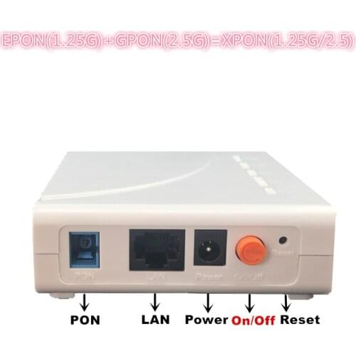 ONU EPON 1.25G GPON 2.5G XPON(1.25g/2.5g)ONU with FTTH NETWORK onu wifi modem 10/100/1000M RJ45 FOR OLT switch