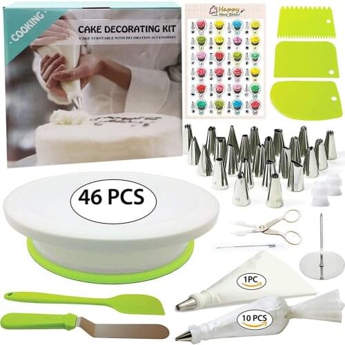 Cake Turntable Rotating Cake Plastic Dough Knife Decorating Cream Cakes Stand Rotary Table DIY Baking Tool