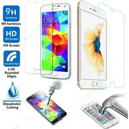 Russia Free Shipping Ultra Tempered Glass Screen Protector For iPhone X 8 7 6 Plus 5s Samsung Note 5 S8 S7 2500PCS
