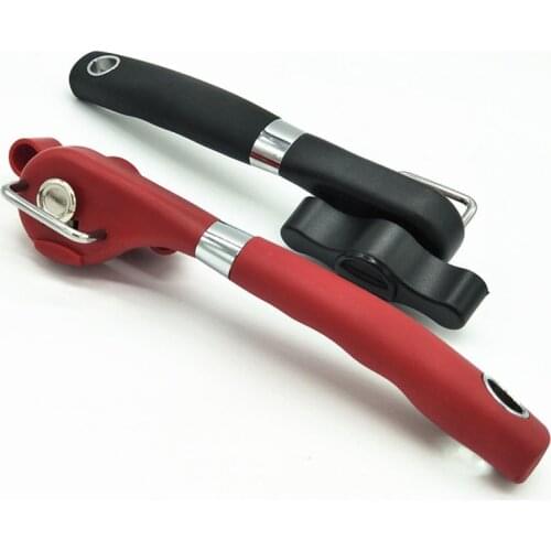 Stainless Steel Manual Can Opener Professional Safety Side Cut Bottle Openers Easy Turn Knob Openers Household Kitchen Tools