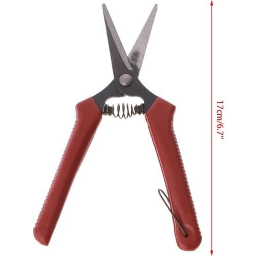 Carbon Steel Head Gardening Scissors Cutting Branch Shears Bypass Pruner