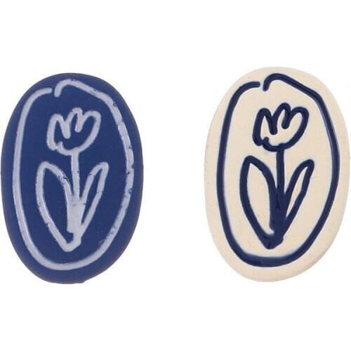 French Flower Earrings S925 Silver Needle Korean Vintage Woman Elegant Temperament Trendy Earrings Fashion Female Ear Jewelry