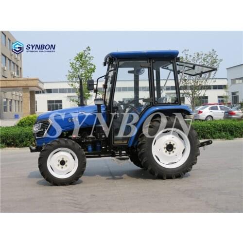 SYNBON New 60HP 4 wheel drive tractor high power farm hydraulic tractor multiple auxiliary tools agriculture machinery SY604