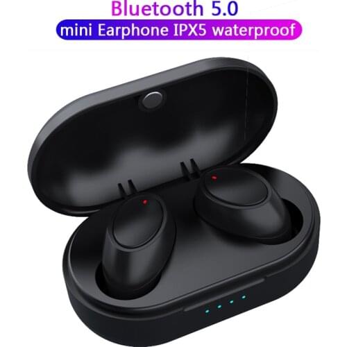 TWS 5.0 Bluetooth Wireless Earphone In Ear Mini Earbuds Stereo Sports Music Auriculares IPX5 Waterproof Headset Mic Headfree