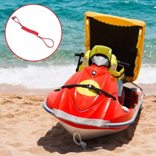 FOR Motorboat Outboard Safety Lanyard Tether Boat Motor Kill Stop Switch Key Roper Plastic Red for Mercury Tohatsu Marine 1pcs