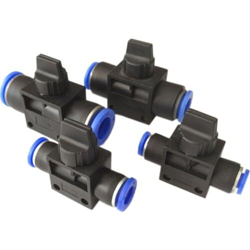 1PC Air Pneumatic Hand Valve Speed Controller HVFF-4 HVFF-6 HVFF-8 HVFF-10 HVFF-12 Rapid Push In Quick Pipe Fittings Connecter