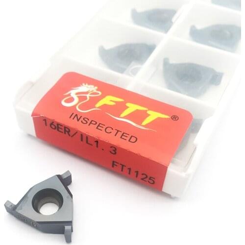 16ER/IL 1.3 FT1125 10pcs CNC Shallow slot Circlip groove carbide insert Processing stainless steel and steel