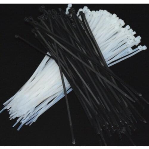 100 PCS 4 x 200MM Automotive Made of plastic ribbons self-locking ribbon belt nylon cable Ribbons Ribbons For Cables