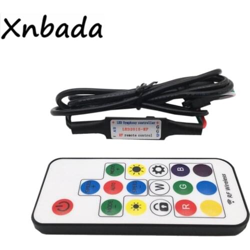 17Keys RGB Led Remote Controller With USB Led Wireless RF Led Controller For WS2811 WS2812B RGB Magic Color Led Strip DC5-24V
