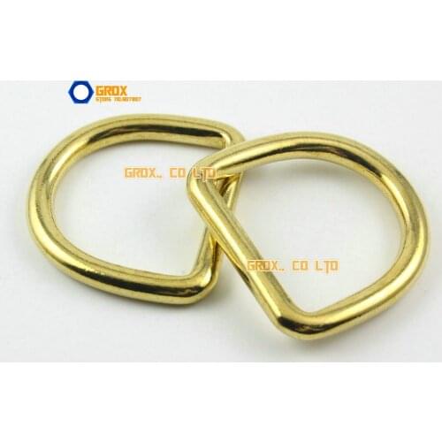 3 Pieces 38mm Solid Brass D Ring For Purse Bag Handbag Strap Dee Ring