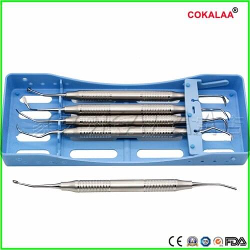 5 PCS/SET Dental Implants Maxillary Sinus Internal Lift External Lifts Periosteum Separator Dissection Bone Powder Scoop