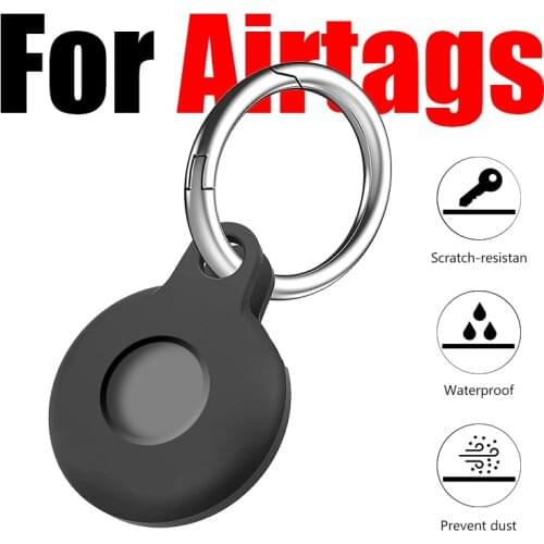 Secure Holder for Apple Airtags Case Protective Cover Bumper with Strap Tracker Accessories Anti-scratch Keychain Airtags case