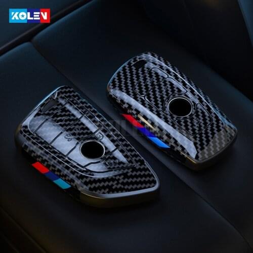 Carbon Fiber Car Remote Key Cover Case Shell Fob For BMW 1 2 3 4 5 6 7 Series X1 X3 X4 X5 X6 F30 F34 F10 F07 F20 G30 F15 F16 G20