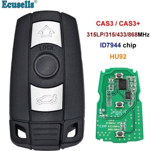 3B Remote Key Fob 315LP MHZ 315MHZ/433MHZ/868MHZ for BMW CAS3 CAS3+ 1 3 5 6 7 Series X5 E60 E70 E71 E91 E92 ID7944/ID46 Chip