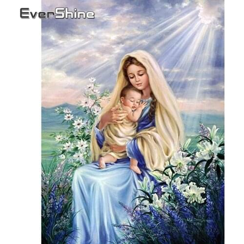 Evershine DIY Diamond Painting Full Square Icons Diamond Embroidery Sale Religion Rhinestones Pictures Diamond Mosaic Portrait