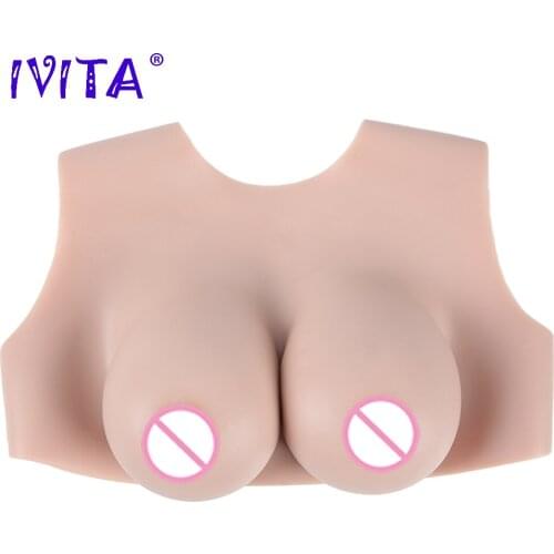 IVITA Silicone Breast Forms Breast Protheses Realistic Fake Boobs Tits Enhancer Crossdressing Drag Queen Shemale Transgender