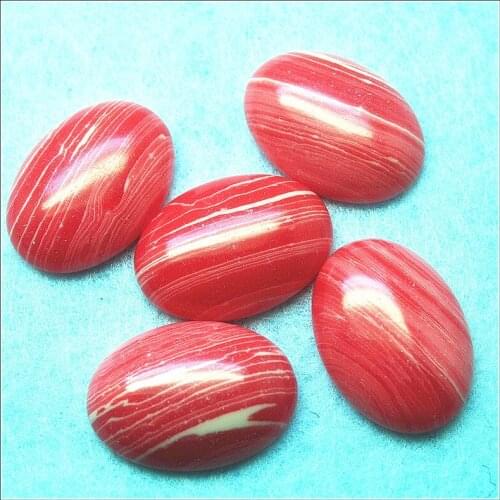 4pcs imitation stone cabochons oval shape size 18x25mm semi precious stone rhodonite stone sodalite loose beads findings parts