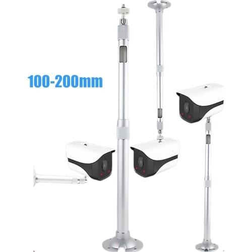 CCTV Surveillance Camera 100-200cm Telescopic Adjustable Length Aluminum Flexible Wall-mounted Ceiling Hoisting Long Arm Bracket