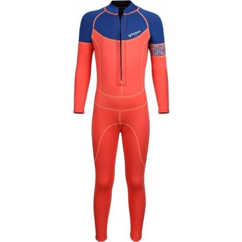 Diving Suit Neoprene 2MM Long Sleeves Kids Wetsuits Boys Girls Rash Guards One Pieces Surfing Swim Snorkel Suit children
