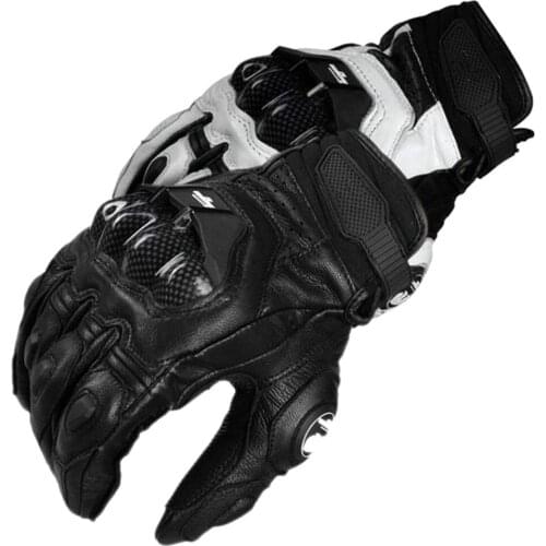 Short Paragraph Leather 2020 New Motorcycl Gloves Riding Motobike Racing Gloves Moto Carbon Fiber Gloves Racing