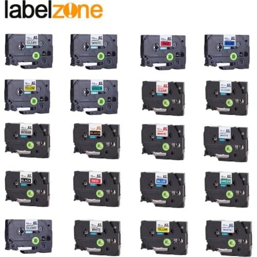 1 colors tze tape compatible Brother p-touch printer Tze231 Tze-231 12mm for P Touch Tz231 tz-231 tze631 tze131 tz131
