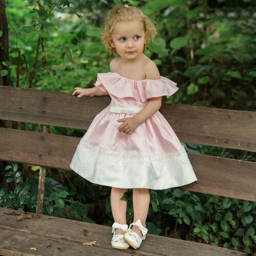 Baby Girls Summer Party Dress for 12M - 6Years Birthday Costume Weeding Dress Applique Sleeveless Dress Boutique Kids Clothing