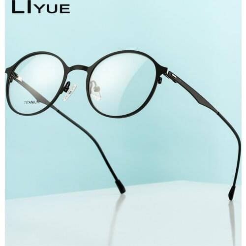 Fashion round Glasses Frames Women Men Optical Computer Glasses Retro eyeglasses full Metal Transparent Myopia eyewear frames