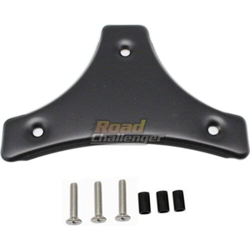Motorcycle Gloss Black Sissy Bar Backrest Pad Mount Kit w/ For Harley Touring Street Electra Glide CVO FLHT 1997-2018