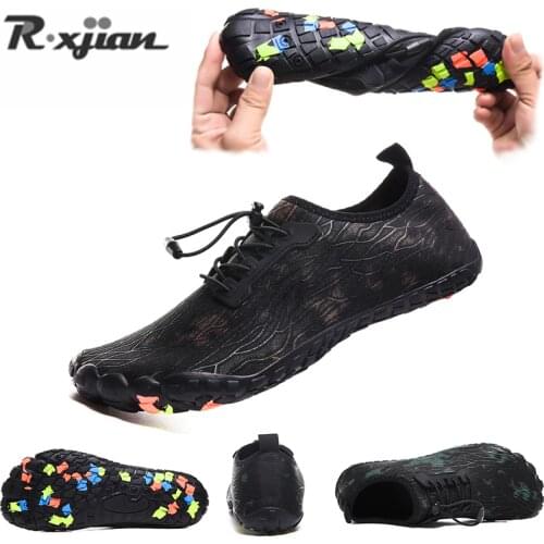 New mens hiking wading shared shoes non-slip wear-resistant, breathable and quick-drying thick-soled high-quality