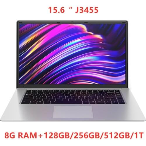 15.6 Inch Laptop J3455 Quad Core 8GB RAM 64GB 128GB 256GB 512GB 1TSSD Notebook with Bluetooth webcam WiFi for Student Office