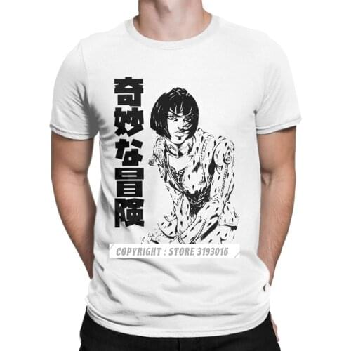 New Graphic Tshirt Jojos Bizarre Adventure Anime Jjba Manga Tshirts Men Funny T Shirt Christmas Tee Camisas Hombre
