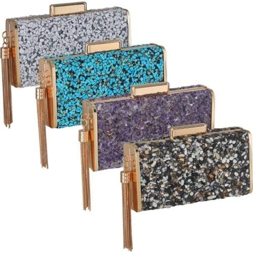 2021 New Luxury Designer Dinner Bag Womens Handbag Diamond Inlaid Banquet Dress Evening Bag