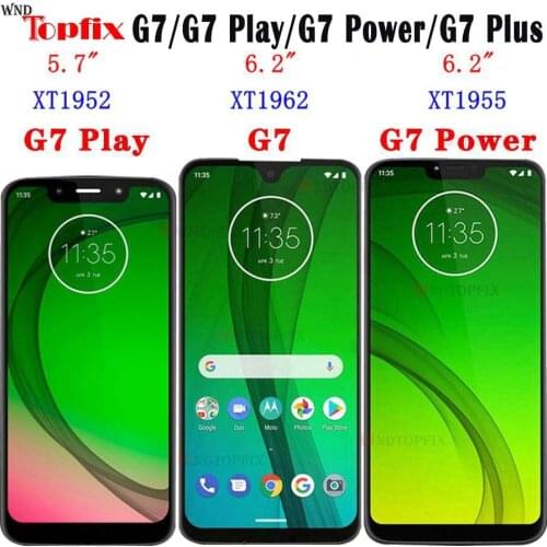Original For Motorola Moto G7 XT1962 LCD G7 Play Display Touch Screen Sensor Panel Digiziter Assembly New For moto G7 Power LCD