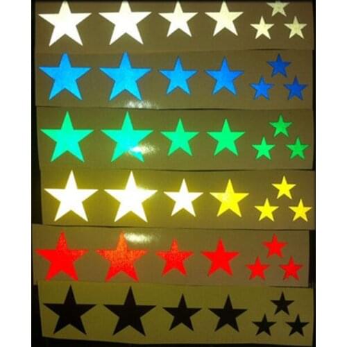 1PC Mountain Bicycle reflector Fluorescent MTB Bike Bicycle Sticker Cycling Wheel Rim Reflective Stickers Decal Accessories