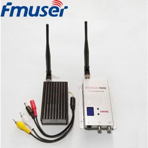 1.2G image transmission 10W wireless transmitter receiver enhanced version and remote 8W wireless video transmitter