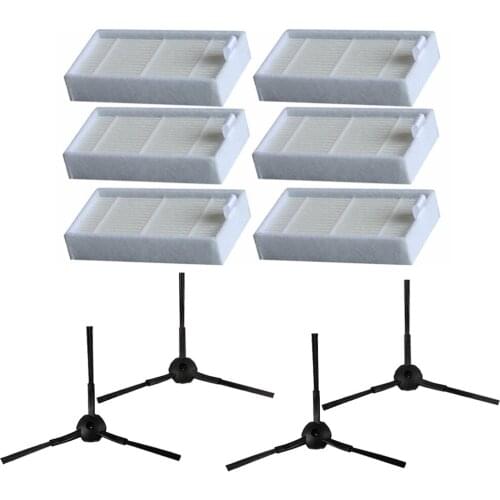 Primary dust Filter side brush Efficient Hepa Filter for ilife v5 v5s V3 V3s v5pro V50 V55 x5 robot vacuum cleaner Parts