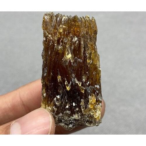 Natural Stone Amber Calcite Mineral Crystal Specimen Home Decoration From Guizhou China 21