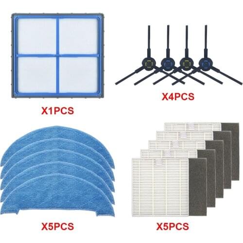 Robot Vacuum Cleaner HEPA Filter side brush mop for ilife V8 V8s X750 A7 X800 X785 V80 Robotic Vacuum Cleaner Parts Accessories