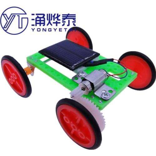 Solar smart car solar car technology production of middle and primary school general puzzle assembled toy model