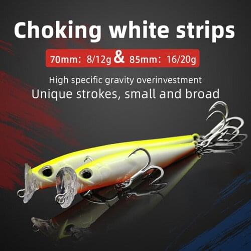 Super strength popper fishing lure 2021 new rocket long shot sinking minnow lure hard bait pencil bionic bait 70/85mm