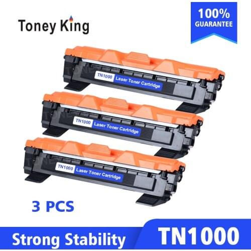 Toney King 3pcs TN1000 toner cartridge compatible for Brother TN1030 TN1050 TN1060 TN1070 TN1075 HL-1110 1210 MFC-1810 DCP-1510