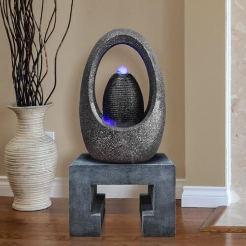 European-style Water Fountain Fengshui Ball Indoor Humidifier Lucky Fengshui Wheel Gift Study Room Decoration