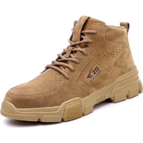 High Outdoor Military Tactical Boots Mens Work Boots Steel Toe Cap Indestructible Work Safety Shoes Non-slip Designer Sneakers