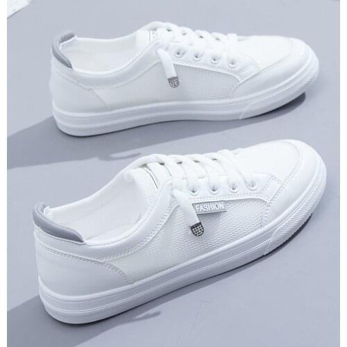 2021 Fashion Mesh Casual Shoes Flats Women Lace Up Dames Sneakers Platform Round Toe Casual Mujer For Summer Spring