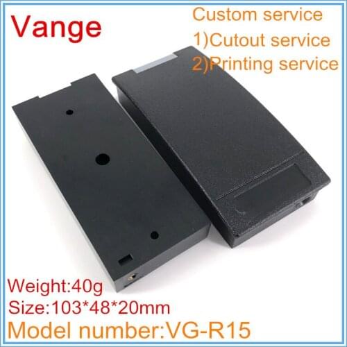 1pcs/lot black injected mold project box 103*48*20mm ABS plastic instrumentation housing for RFID electrical module device