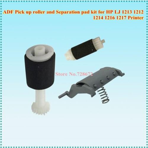 10SETS CB780-60032 CB780-80008 ADF Pickup Roller + Separation pad kits for HP LaserJet M1132 M1136 M1212 M1213 M1214 M1216 M1217