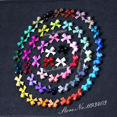 20PCS 11mm x16mm butterfly knot Colored Bow Charm Pendant Connector Jewelry DIY for earrings/necklace/Bracelet E-6(NO19-36)